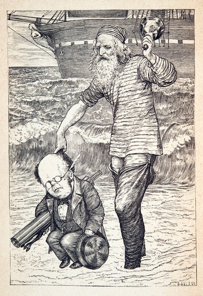 Jeden Mann auf der Spitze der Flut unterstützend, veröffentlicht 1876 von Henry Holiday