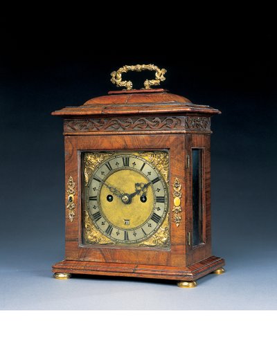 Charles II Stunde und halbe Stunde schlagende Konsoluhr, London, ca. 1685 von Henry Jones