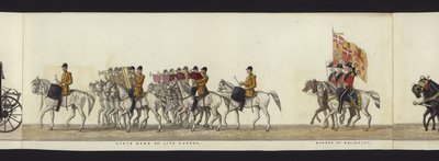 Teil der Panoramadarstellung des gesamten Trauerzugs von Arthur, Herzog von Wellington von Henry Jr and Sala Alken