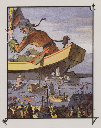 Gulliver in Lilliput von Henri Jules Jean Geoffroy