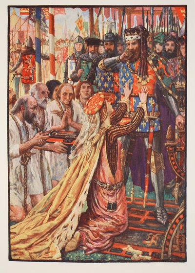 Eduard III. in Calais, Illustration aus 