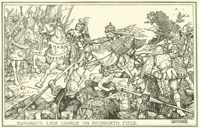 Richards letzter Angriff auf dem Bosworth-Feld von Henry Justice Ford