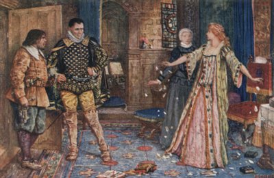 So sagte sie, zerriss Leicesters Brief und stampfte darauf, als sie zu Boden fielen von Henry Justice Ford