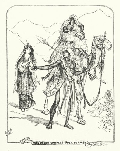 Der schwarze Mann zwingt Udea zu gehen von Henry Justice Ford