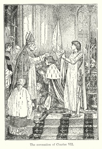 Die Krönung von Karl VII. von Henry Justice Ford