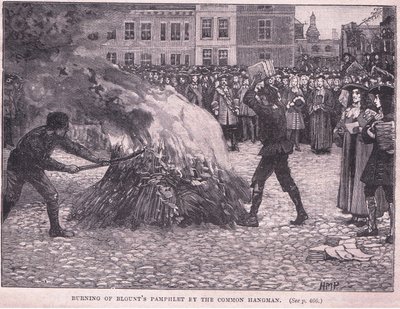 Verbrennung der Pamphlete von Blount durch den öffentlichen Henker von Henry Marriott Paget