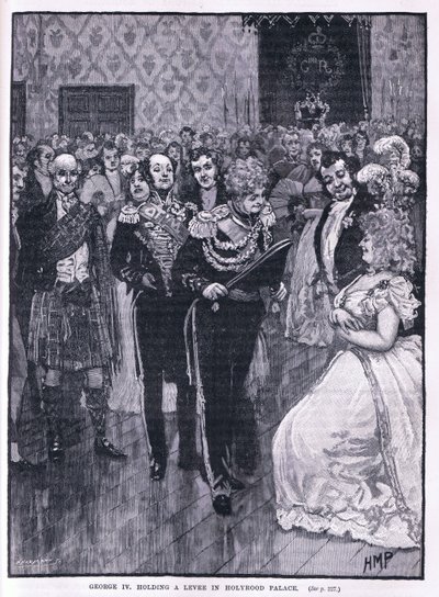 George IV hält einen Empfang im Holyrood Palace 1822 von Henry Marriott Paget