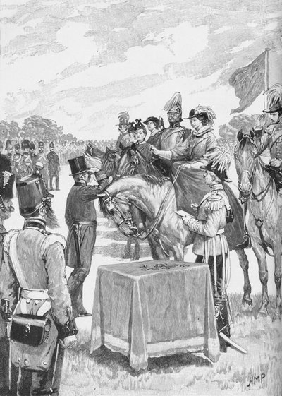 Die Königin bei der ersten Verleihung des Victoria-Kreuzes von Henry Marriott Paget