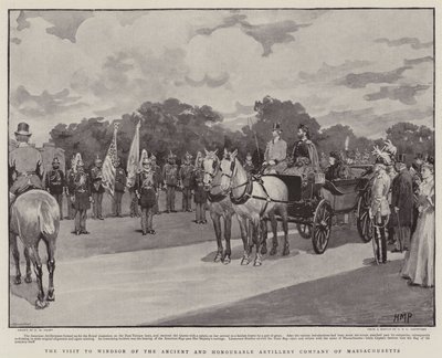 Der Besuch der Ancient and Honourable Artillery Company of Massachusetts in Windsor von Henry Marriott Paget