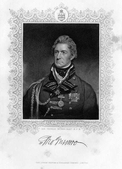 Sir Thomas Munro, schottischer Soldat und Staatsmann von Henry Meyer