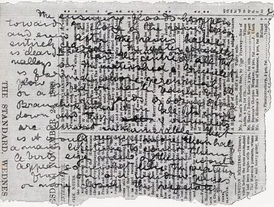 Fragment von Stanleys Tagebuch, Illustration aus 