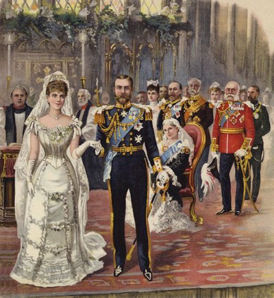 Die Hochzeit des Herzogs von Cornwall und York mit Prinzessin Mary, Chapel Royal, St James