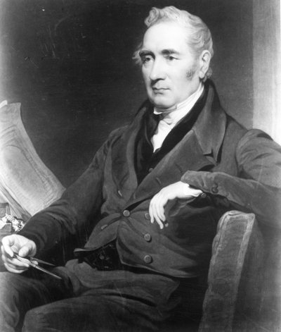 George Stephenson, graviert von Charles Turner, 1838 von Henry Perronet Briggs