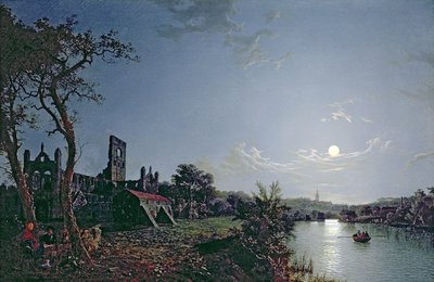 Morgen mit Blick auf die Abtei Kirkstall von Henry Pether