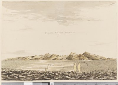 Seite 16 Otaheite, wenn Point Venus S.W. von W. 5 Meilen entfernt liegt, 1768-75 von Henry Roberts