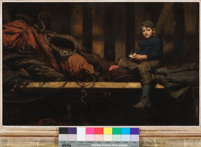 Essenszeit - Ambrose Rouffignac im Segelloft von Henry Scott Tuke