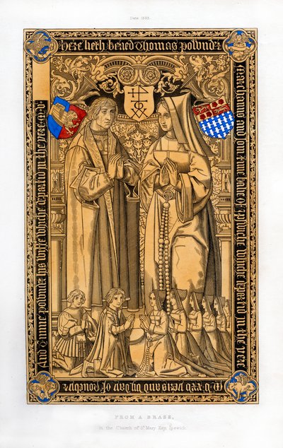 Thomas Pownder, Kaufmann und Vogt von Ipswich, 1525, 1843 von Henry Shaw