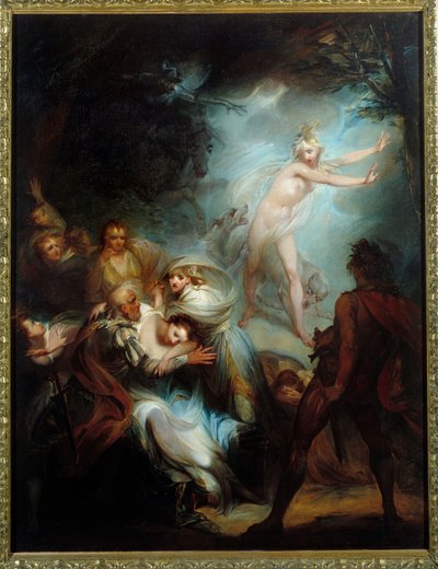 Der verfluchte Wald. Gemälde von Henry Singleton (1766-1839) von Henry Singleton