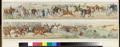9. Meine Seele brennt und ist begierig auf das Feld! 10. Ein Kampf um den Start. Eine Jagdreise nach Melton Mowbray, 1822 von Henry Thomas Alken