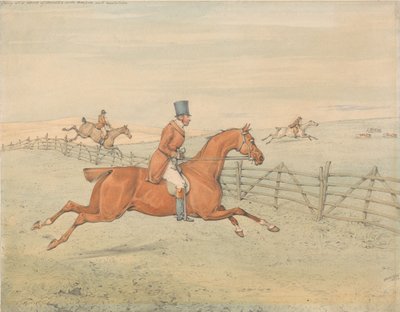 Mit Temperament und Entschlossenheit über Hürden gehen von Henry Thomas Alken
