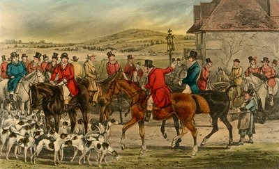 Mr. Jorrocks stellt den Yorkshireman dem Surrey vor, 1838 von Henry Thomas Alken