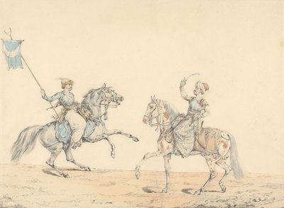 Zwei türkische Kavalleristen von Henry Thomas Alken