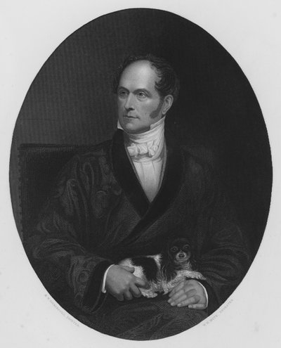 Dieses Porträt von Robert Vernon, Esquire, ist dem britischen Volk gewidmet, aus dem Bild in der Vernon Gallery (Gravur) von Henry William (after) Pickersgill