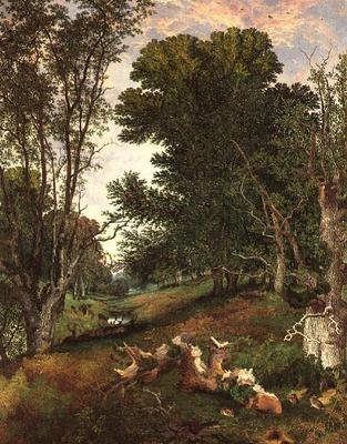 Gegen Abend im Wald von Henry William Banks Davis
