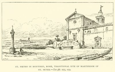 St. Pietro in Montorio, Rom, traditioneller Ort des Martyriums von St. Peter von Henry William Brewer