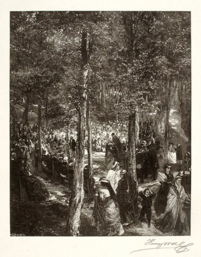 Eine Predigt im Freien von Henry Wolf