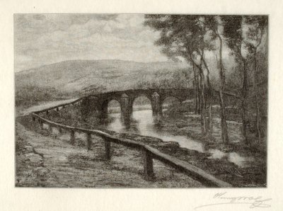 Alte Normandie-Brücke von Henry Wolf