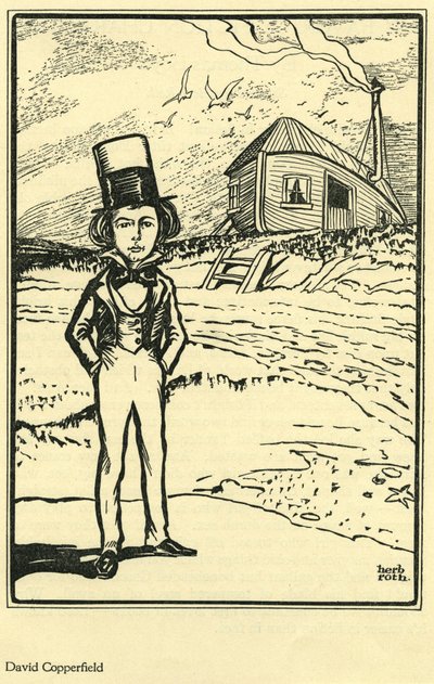 David Copperfield, aus Meine Lieblings-Fiktionsfigur von Thomas Boyd, in The Bookman von Herb Roth