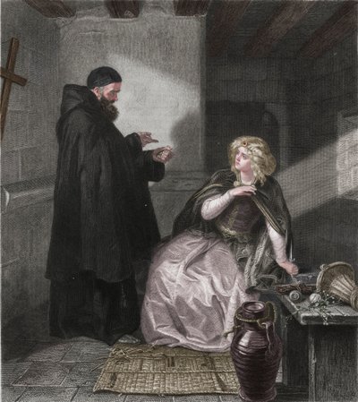 Julia in der Zelle von Pater Lawrence, 1867 von Herbert Bourne