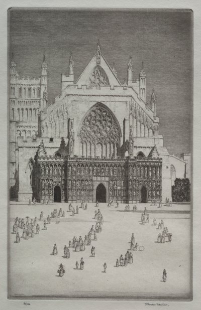 Kathedrale von Exeter von Herbert Gordon Warlow