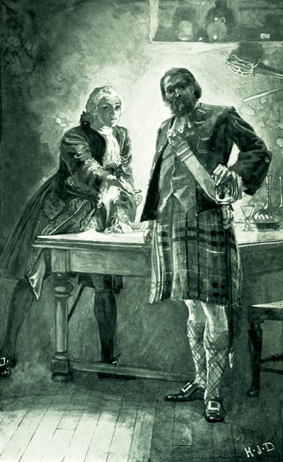 Prinz Charles appelliert an Cameron von Lochiel, sich seiner Sache anzuschließen von Herbert James Draper
