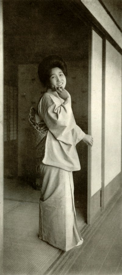 Eine Maid des schönen Japan, 1910 von Herbert Ponting