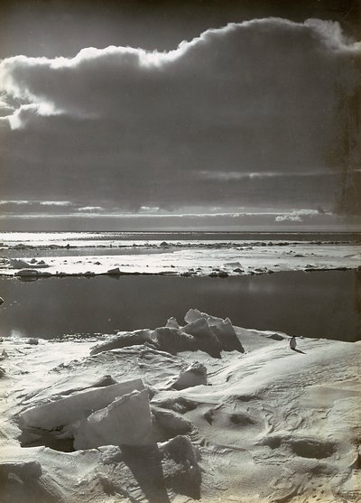 Sonnenuntergang auf dem Packeis von Herbert Ponting