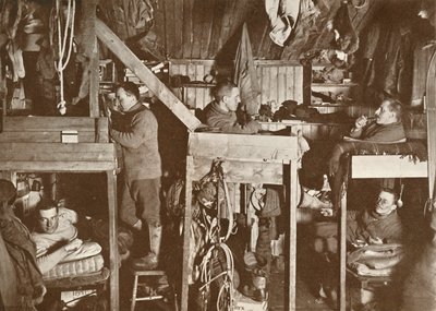 Die Mietskasernen Cherry-Garrard, Bowers, Oates, Meares, Atkinson, 9. Oktober 1911, 1913 von Herbert Ponting