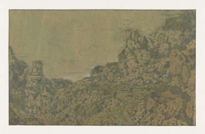Berglandschaft mit Plateau von Hercules Segers