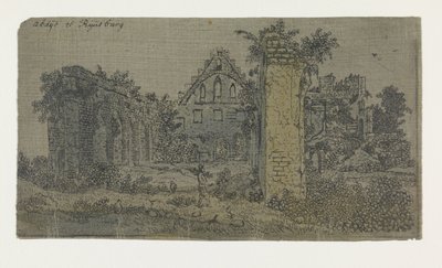 Ruinen der Abtei von Rijnsburg (kleine Version) von Hercules Segers