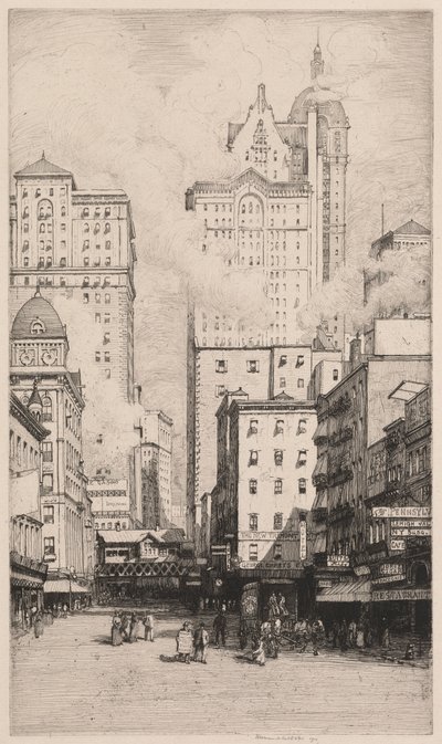 Cortland Street, New York von Herman Armour Webster