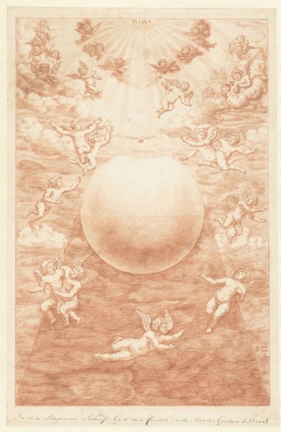 Schöpfung von Himmel und Erde (Titel auf Objekt) Die Schöpfung (Serientitel) von Herman Coets