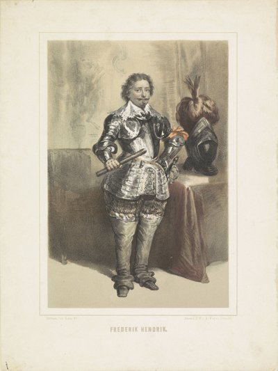 Porträt von Friedrich Heinrich, Prinz von Oranien von Herman Frederik Carel ten Kate