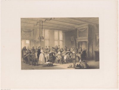 Trinkspruch während eines Hochzeitsmahls im 17. Jahrhundert von Herman Frederik Carel ten Kate