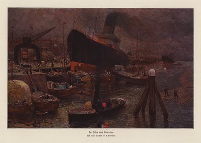 Im Hafen von Rotterdam von Herman Heijenbrock