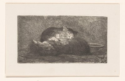 Zwei Katzen von Herman Johannes van der Weele