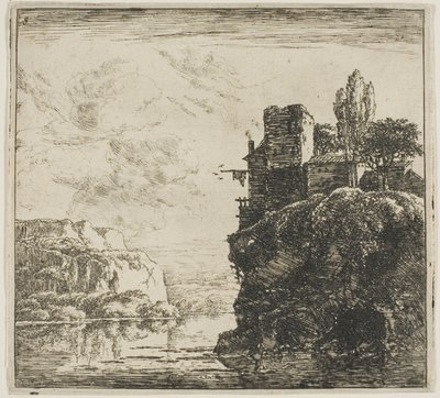 Ein Fluss zwischen Felsen, aus der Serie Set of Landscapes von Herman Naijwincx