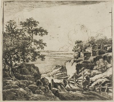 Der Wasserfall, aus der Serie Set of Landscapes von Herman Naijwincx