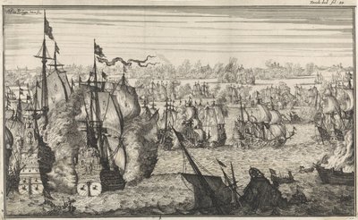 Seeschlacht bei Duins, 1639 von Herman Padtbrugge