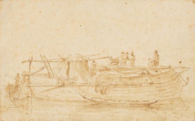 Ein Frachtschiff von Herman Saftleven